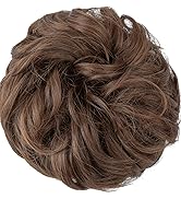 JJstar Chignon Postiche Cheveux Grande Postiches Bouclés Ondulés Chouchou Cheveux Naturel Faux Ch...
