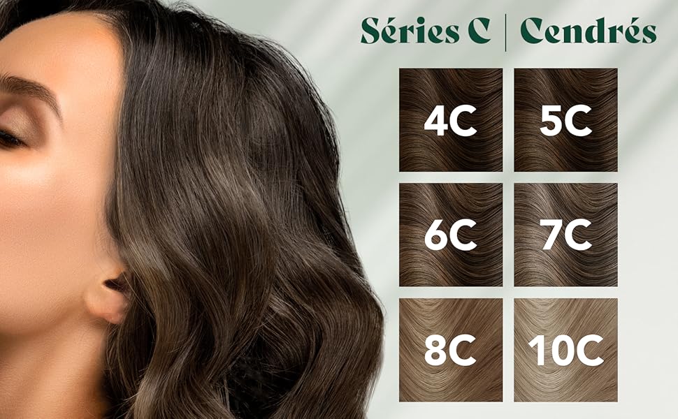 herbatint gel colorant permanent cheveux cendrés; nuances cheveux cendrés; teinture cheveux cendrés