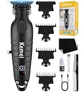 KEMEI 2293 Tondeuse à cheveux professionnelle sans fil pour homme, tondeuse à barbe électrique po...