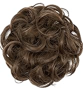 JJstar Chignon Postiche Cheveux Grande Postiches Bouclés Ondulés Chouchou Cheveux Naturel Faux Ch...
