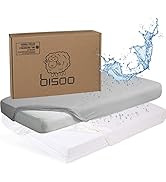 Bisoo Drap Housse 80x130 Impermeable - Alese 80 x 130-2en1 Drap Housse Protege Matelas Reglable I...