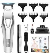 KEMEI KM-3023-702 Tondeuse à cheveux professionnelle pour homme, tondeuse à barbe sans fil sans f...
