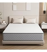 Matoresu Matelas simple 25 cm avec ressorts intérieurs en mousse à mémoire de forme hybride pour lit simple