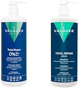 Valquer Profesional Pack Shampooing + Masque Total Repair Effet Glace (1L. 2 Unité). Sans sel. sa...