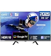 CHiQ TV 32 pouces (80 cm), L32M9G Smart TV, HDR 10, Dolby Audio, Dbx, HD, Google Téléviseur, Sint...
