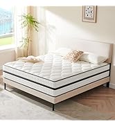 Twirest Matelas 140x190x22 cm Matelas Hybride en Mousse à mémoire de Forme à Ressorts ensachés,Du...