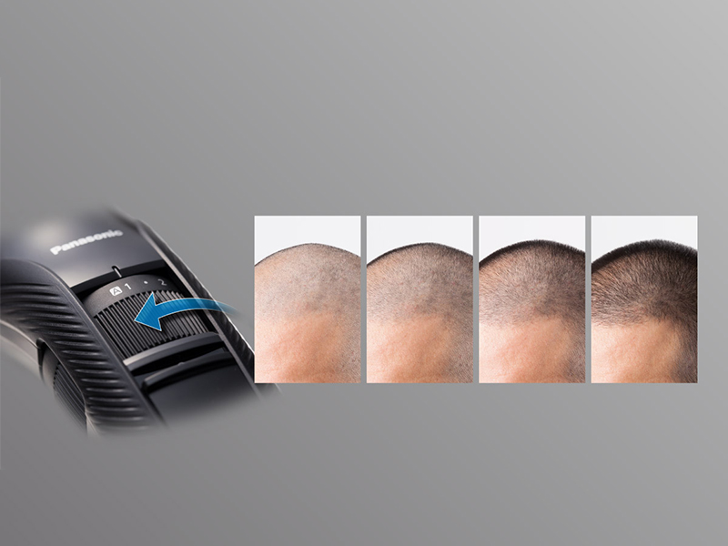 Molette pour choisir facilement entre 20 réglages de longueur*