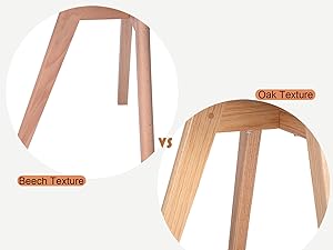 Beech chair leg