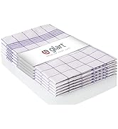 Glart (Exclusive 48KV1 Lot de 5 Torchons de Cuisine 100 Pourcent Coton Certifié Öko-Tex à Carreau...