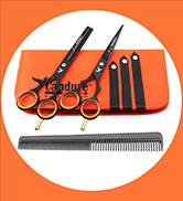Ensemble ciseaux coiffure