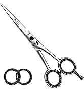 Candure Ciseaux Coiffure Professionnel Ciseau Coiffeur pour Le Salon Acier Inoxydable Garniture C...