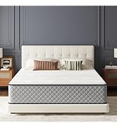 Matoresu Matelas double 25 cm avec gel rafraîchissant en mousse à mémoire de forme Hybride, fermeté moyenne