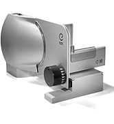 EUREL RS74 Trancheuse Électrique Argent – Trancheuse à Pain avec Lame Inox Ø170 mm – Vitesse & Ép...