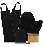 FUNAN Kit d'application auto-bronzant, 4 pièces avec applicateur arrière, mini milieu, etc.