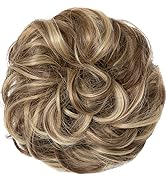 JJstar Chignon Postiche Cheveux Grande Postiches Bouclés Ondulés Chouchou Cheveux Naturel Faux Ch...