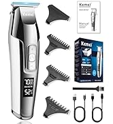 KEMEI Tondeuse à cheveux pour homme avec écran LCD, tondeuse à cheveux professionnelle pour calvi...