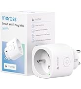Meross Prise Connectée Matter (Type E), 16A Prise WiFi Compatible avec HomeKit, Alexa, Google Hom...