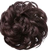 JJstar Chignon Postiche Cheveux Grande Postiches Bouclés Ondulés Chouchou Cheveux Naturel Faux Ch...