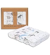 bisoo Chiffons Extra Doux Bambou/Mousseline - Chiffons de Gaze pour Nouveau-Né - Lot de 5 Chiffon...