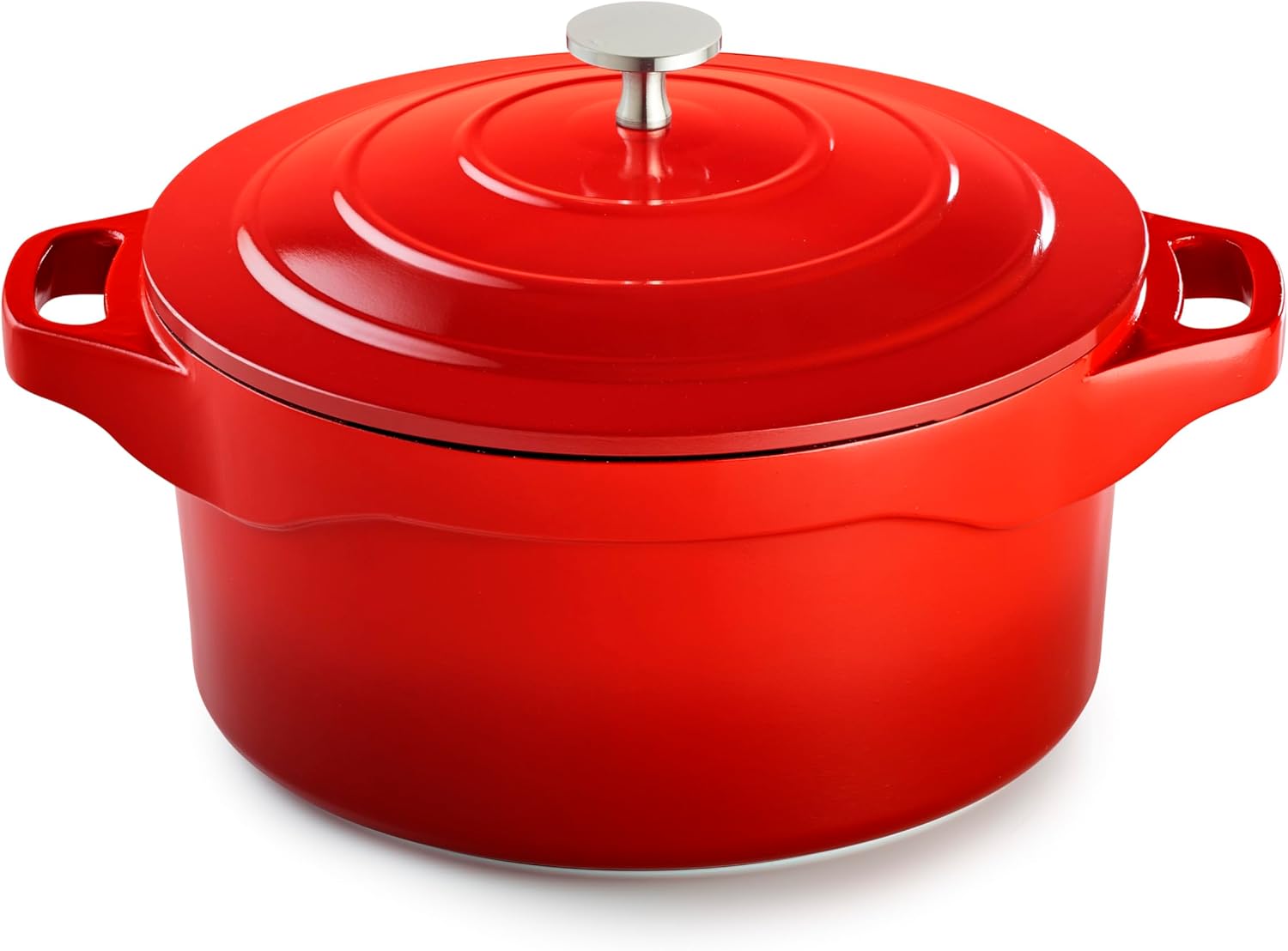 Pradel - Cocotte Ronde fonte d'aluminium 24cm anti-adhésive, maniques amovibles, tous feux - PCUI003002