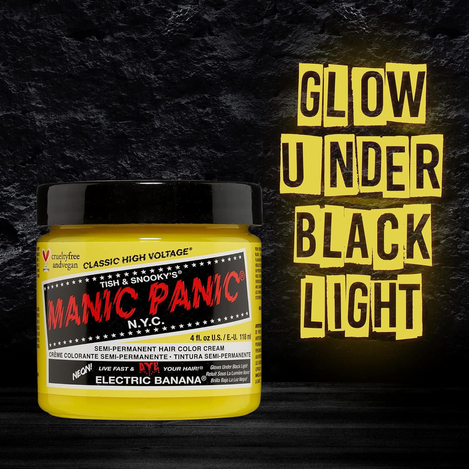 Manic Panic - Electric Banana Classic Creme - 2x118ml - jaune, vegan, semi-permanent, cruelty free