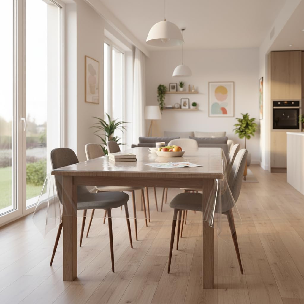 VITA PERFETTA - Nappe transparente fine - 140x240 cm - PVC protection