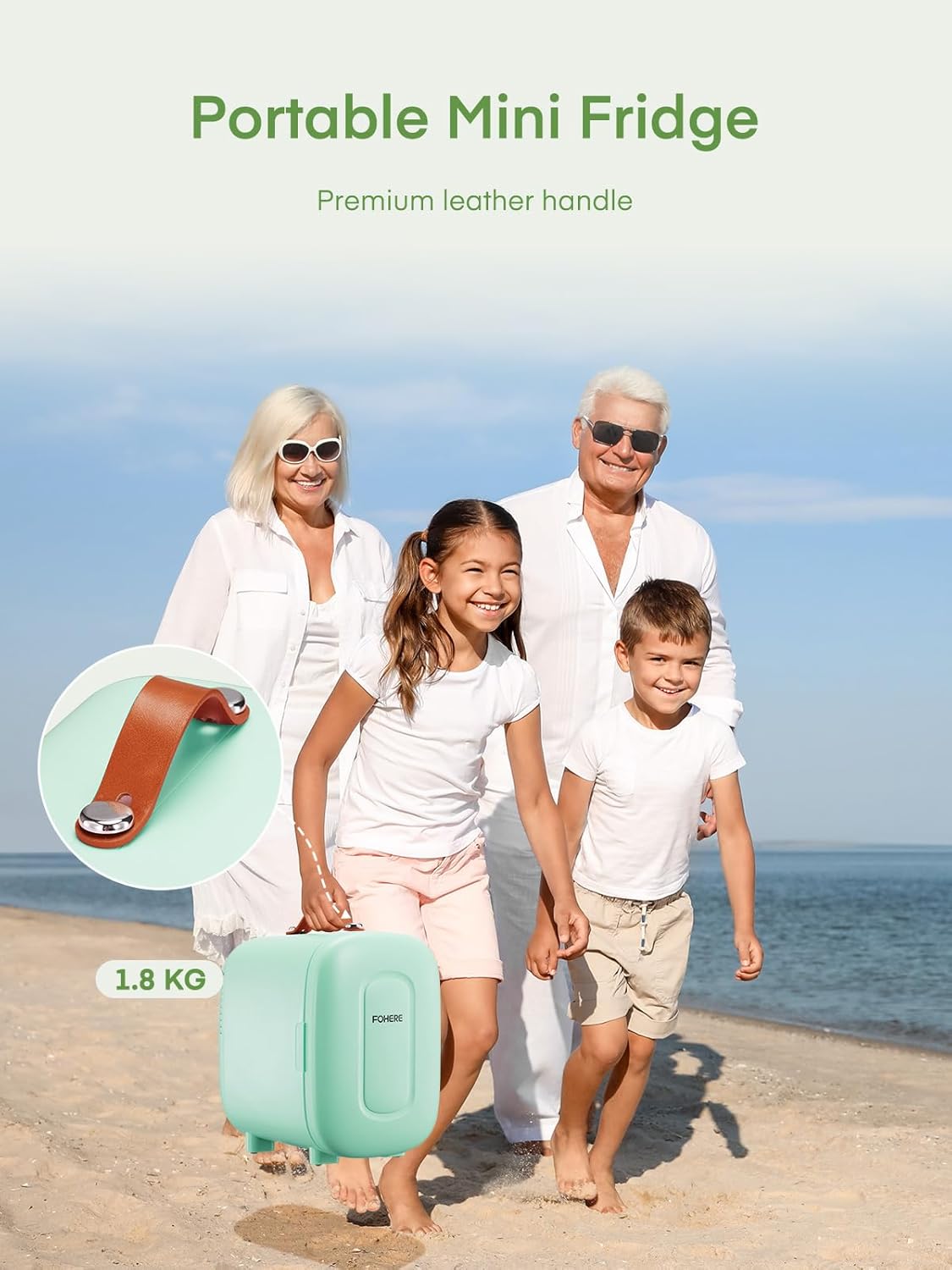 FOHERE - Mini frigo 5L - compact, silencieux, réversible