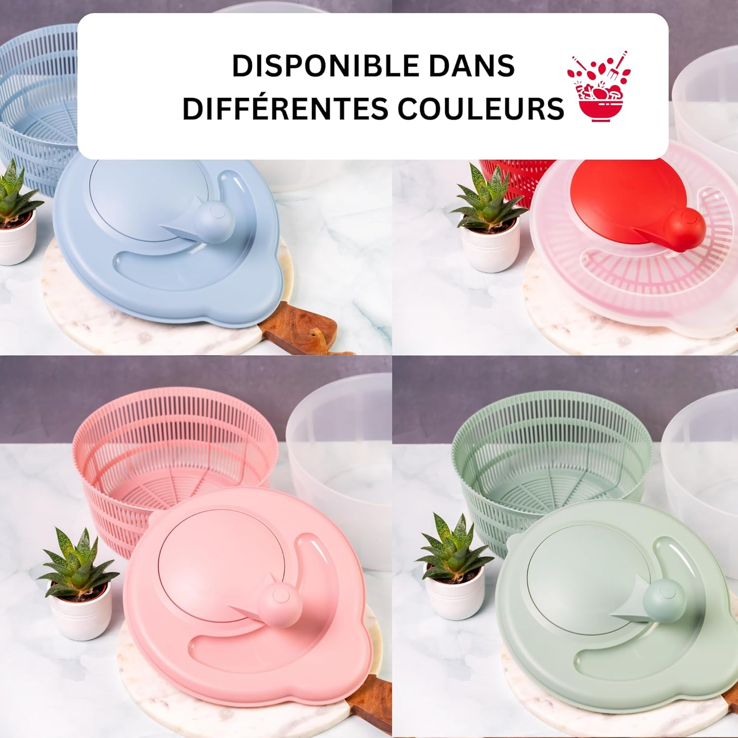 Westmark - Fortuna - 26 cm - essoreuse à salade 5L sans BPA 2432224M