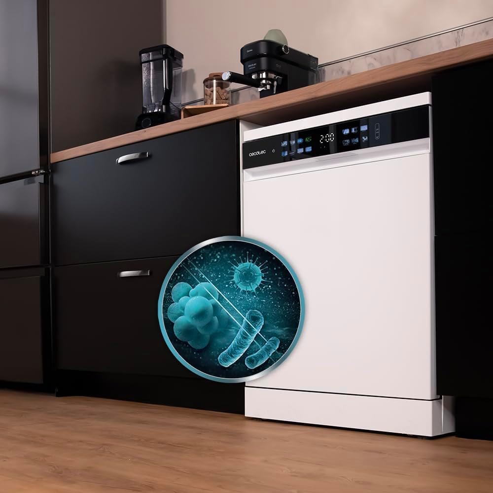 Cecotec - Bolero Aguazero 6210 - 60cm - 15 couverts, écran XXL, Sécurité enfants, Dry+, Classe D - 6210