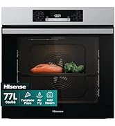 Hisense O65226AXS, Four électrique encastrable, multifonction thermoventilé avec vapeur, capacité ...