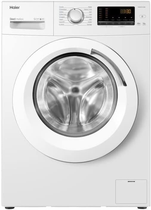 Haier - lave-linge série Direct Motion - 8 kg, 1200 trs/min, vapeur, classe A, anti-bactérien - HW80-B1239N-FR