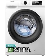 Hisense WFQE9014EVJM Machine à laver à chargement frontal 9 kg 1400 tr/min Classe A 15 programmes Vapeur ...