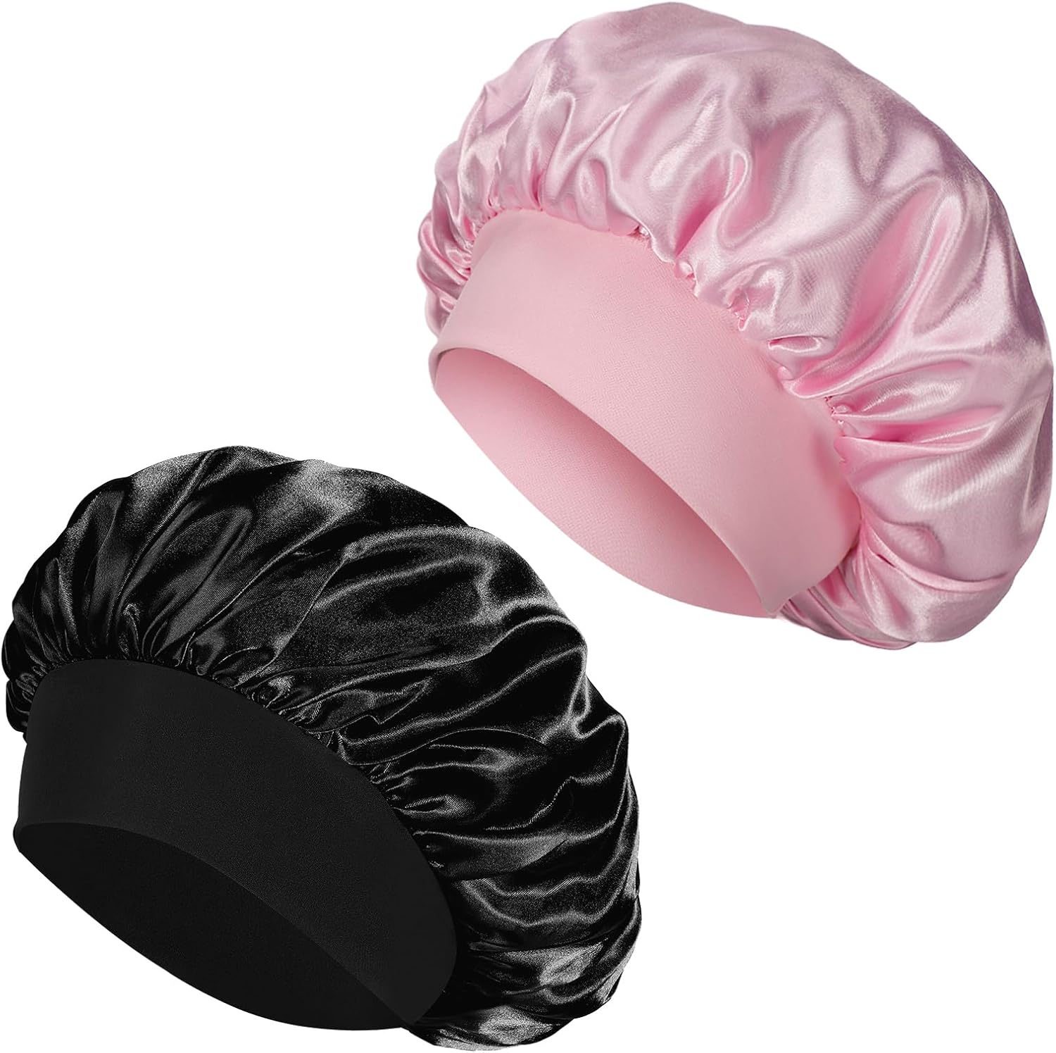 Bonnet cheveux satin nuit - élastique, soin cheveux, soyeux, protection