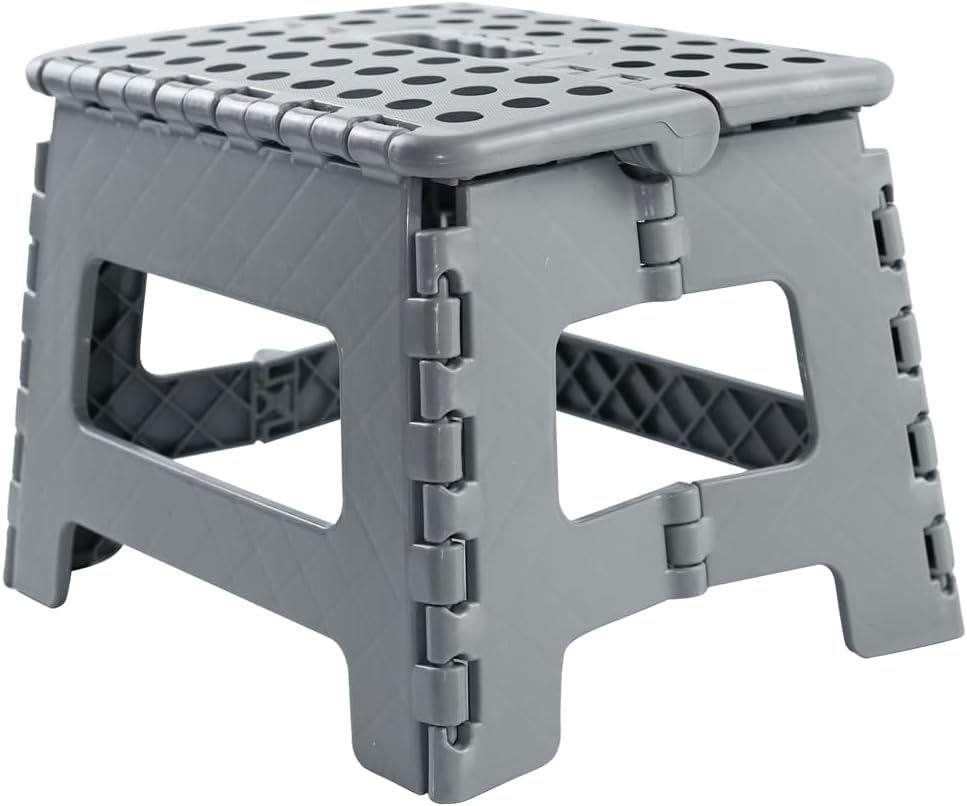 Armo - Tabouret pliable avec poignée - compact, 150 kg max, gris