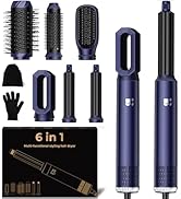 UKLISS Seche Cheveux & Air Styler 6 en 1, Brosse Soufflante Brushing avec Boucleur a Cheveux Auto...