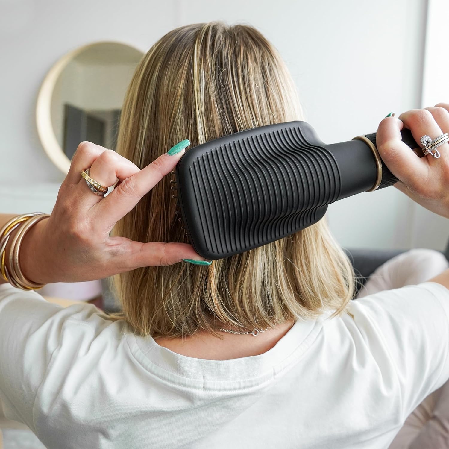 Saint Algue - Demeliss 2en1 - brosse coiffante 2 têtes, céramique