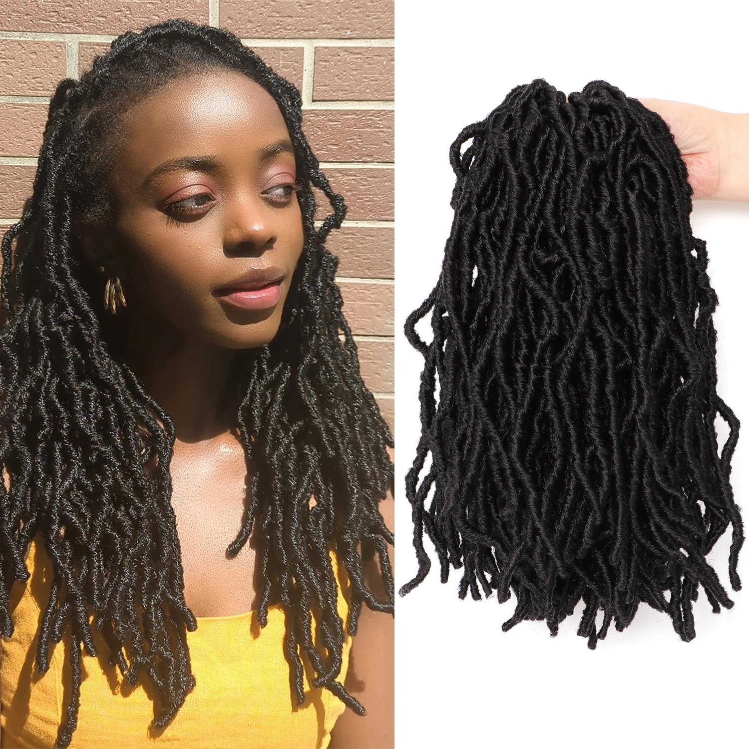 Faux Locks - Soft Locs 8 packs - 30,4 cm - mèches synthétiques tresses
