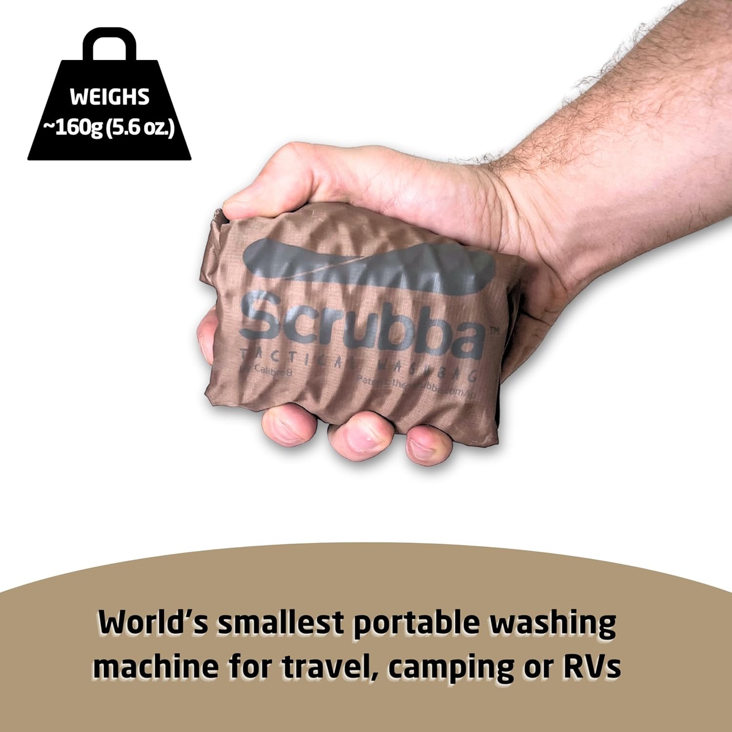 Scrubba - Sac Lave-Linge Portatif 2.0 - compact étanche voyage essorage