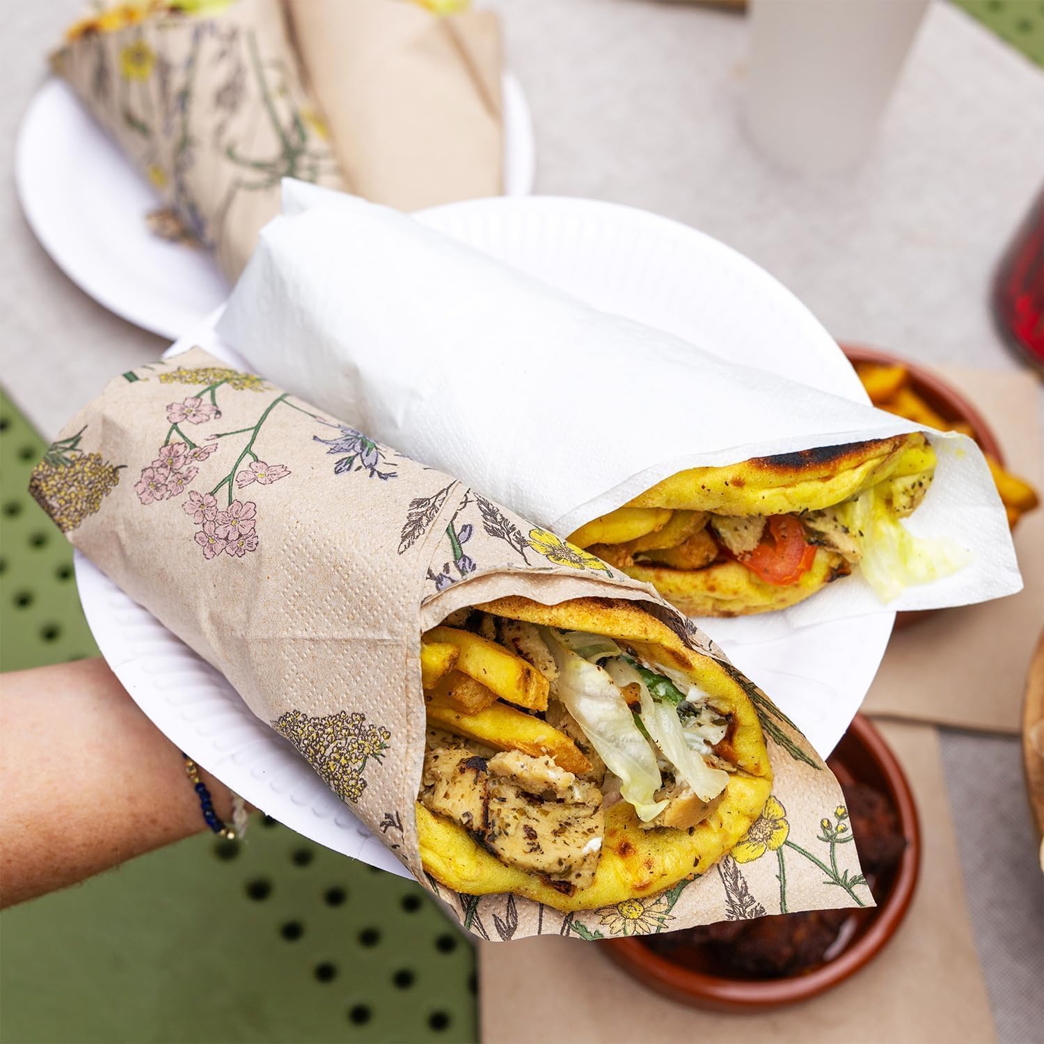 Talking Tables - assiettes carton blanches - 22 cm - lot 150, jetables