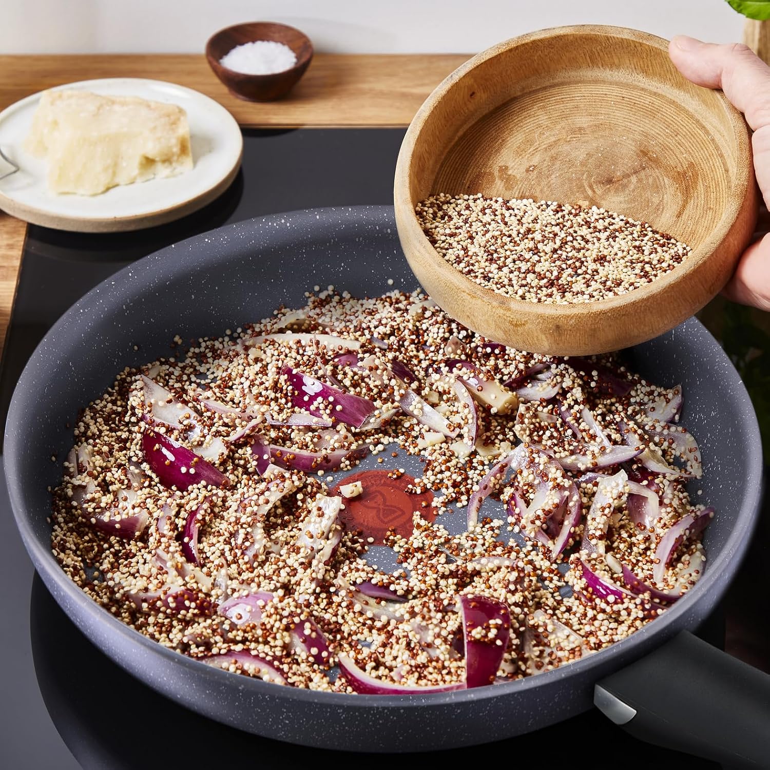 Tefal - Ingenio Natural On - batterie cuisine induction 14 pièces, antiadhésif, empilable, lave-vaisselle - L7669902