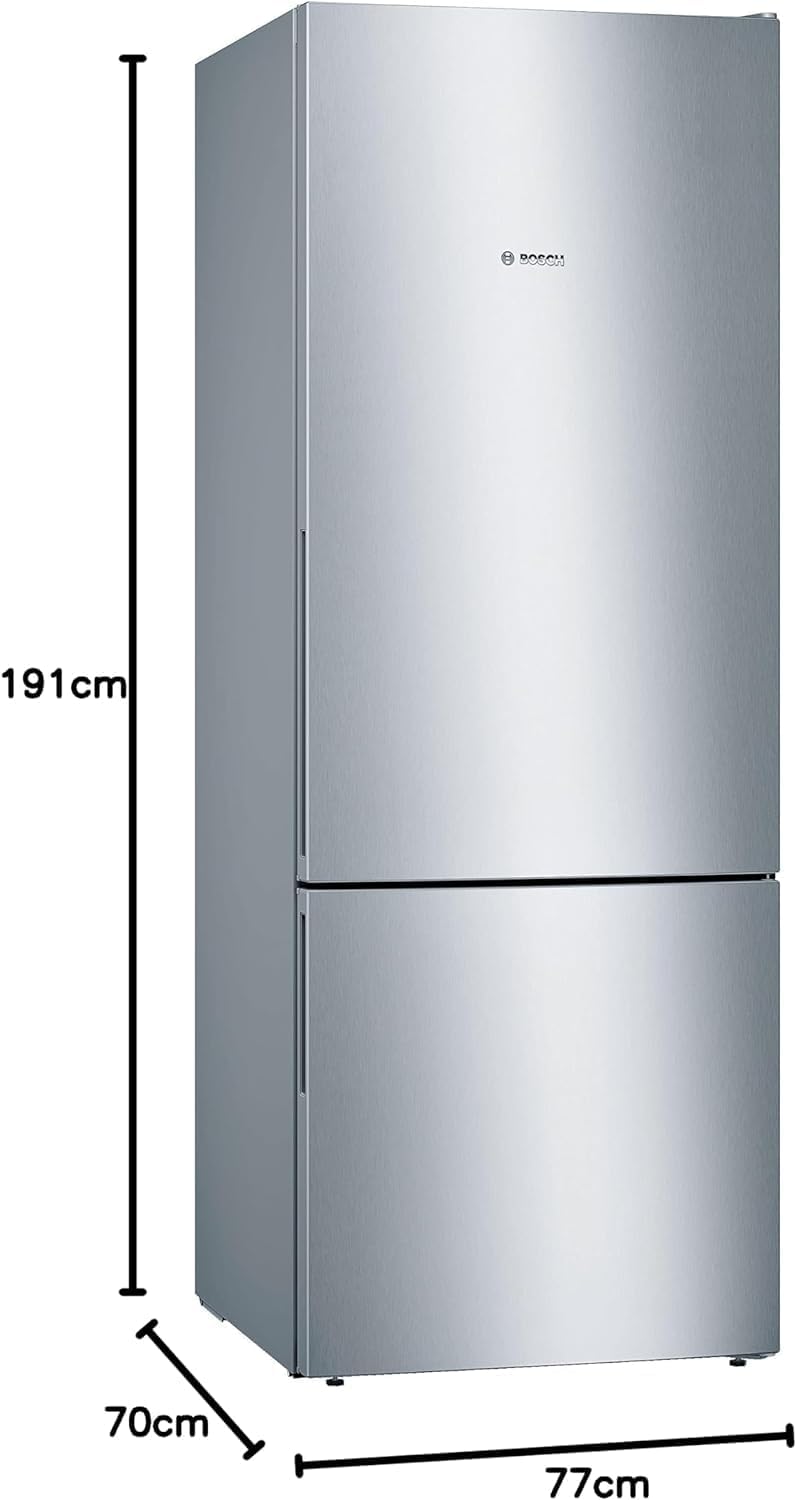 Bosch - Série 4 KGV58VLEAS - 191x70cm - 377L/126L, inox, froid ventilé