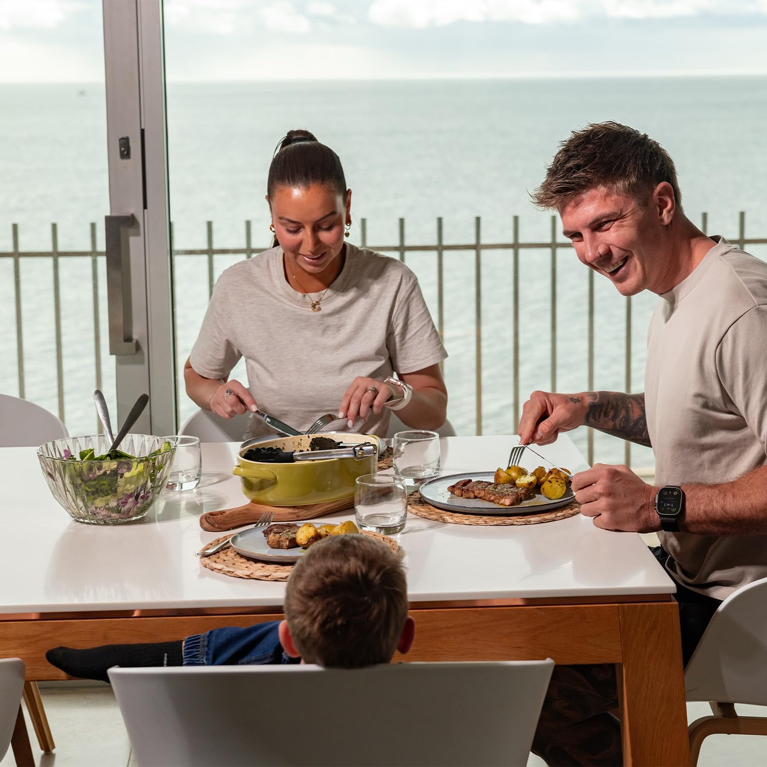 TrendPlain - Spray Huile Cuisine 470ml - 2-en-1 Air Fryer, Blanc