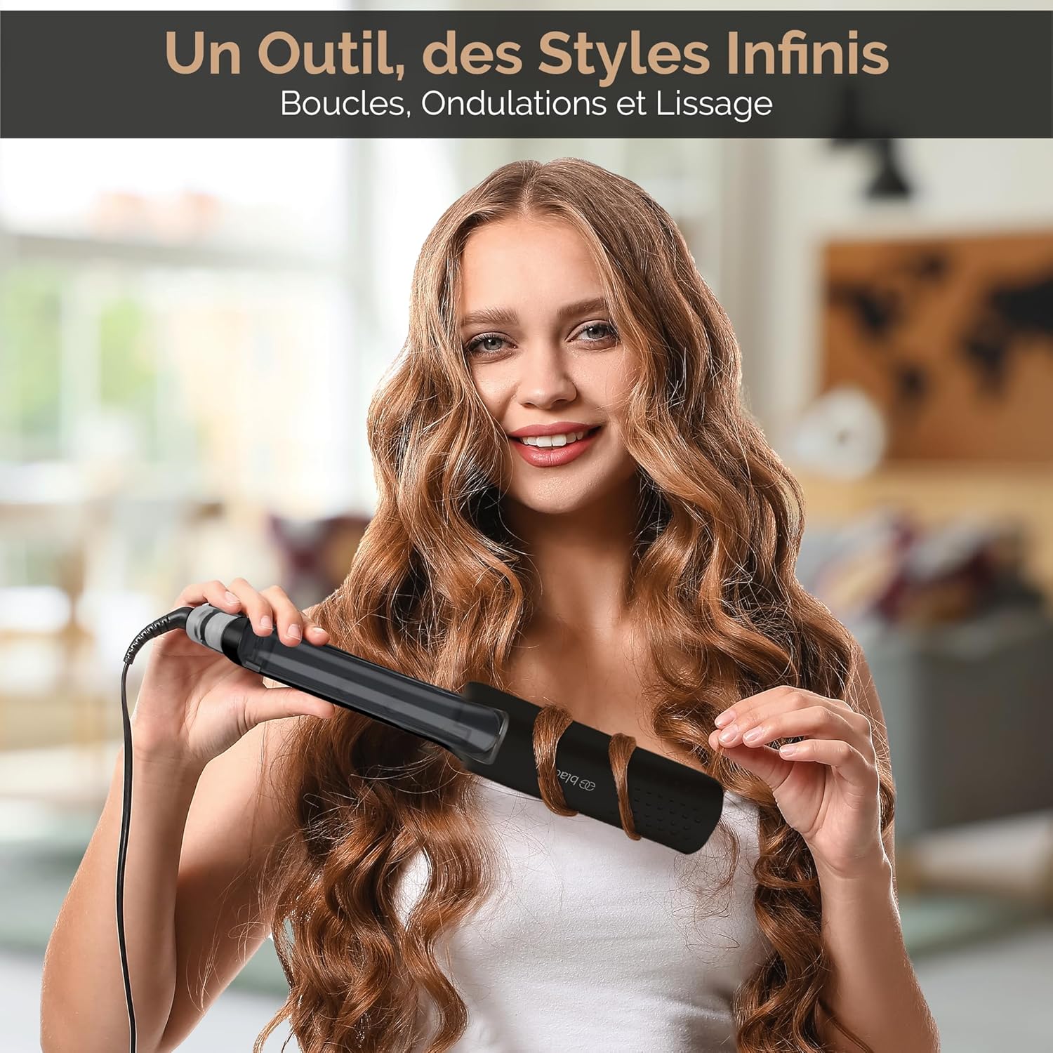 Golden Goods - Steampod Pro - lisseur ionique vapeur, céramique, 230°C