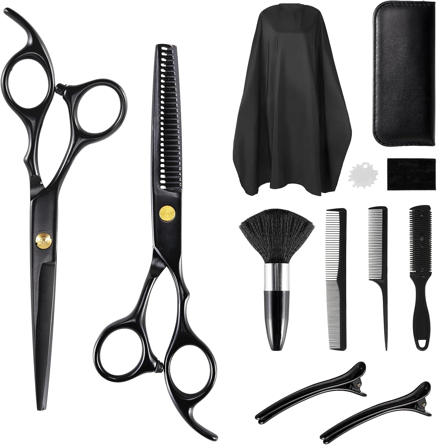 Set Ciseaux Coiffure – Kit complet, accessoires, coupe et effilage