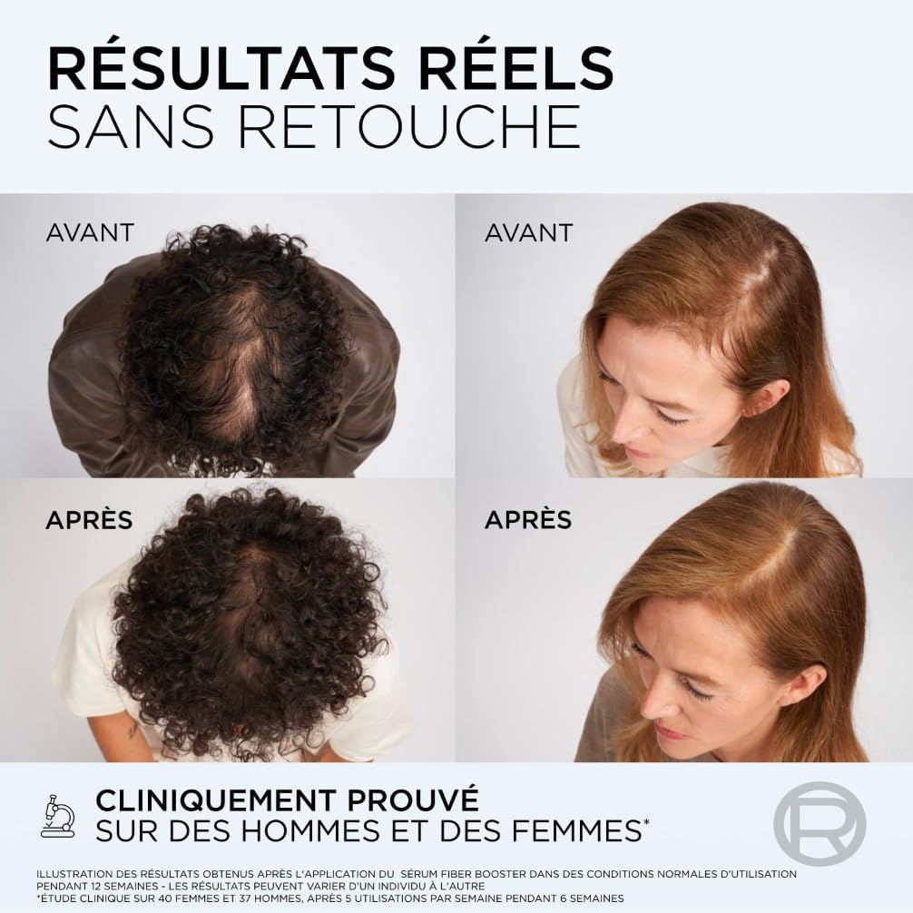 L'Oréal Paris - Elseve Fiber Booster - Shampooing & Sérum Anti-Chute, sans sulfates ni silicones, stimule la pousse