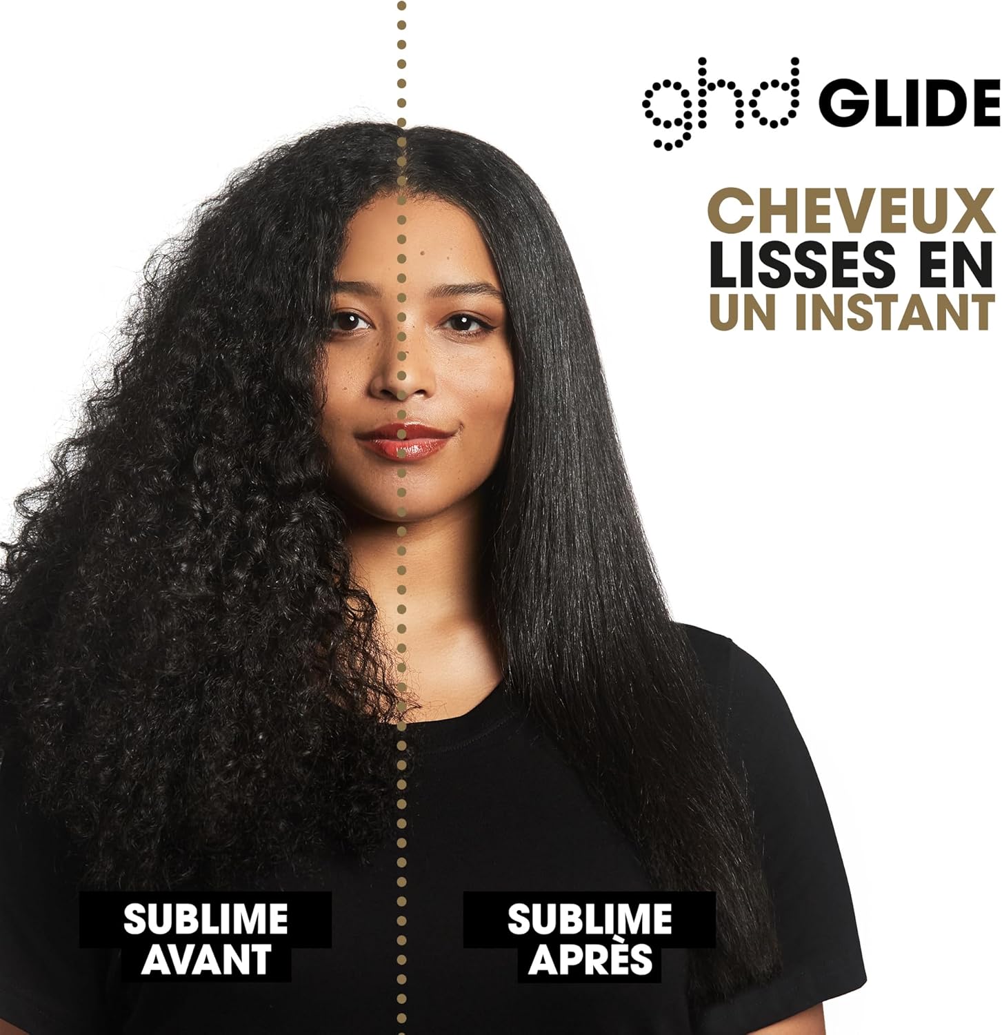 ghd - Brosse chauffante Glide - Lissage rapide, anti-frisottis, sans chaleur extrême