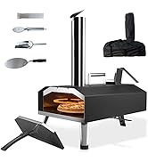 Four a Pizzas extérieurs à bois: KitchenBoss portable grille pizza avec pierre tournante de jardi...