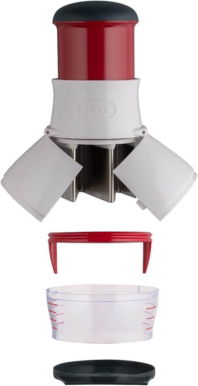 Zyliss - Zick Zick 2 - hachoir manuel, plastique/inox, facile à nettoyer, coupe légumes et fruits - E10402