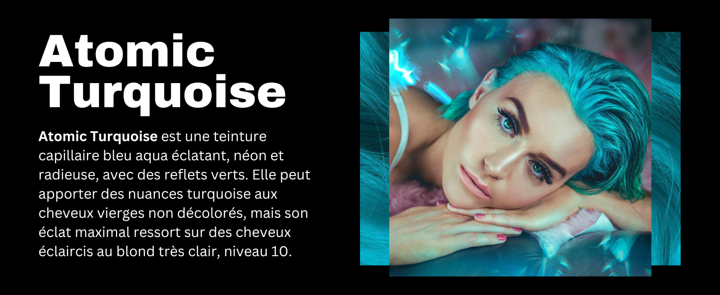 manic panic turquoise hair colour