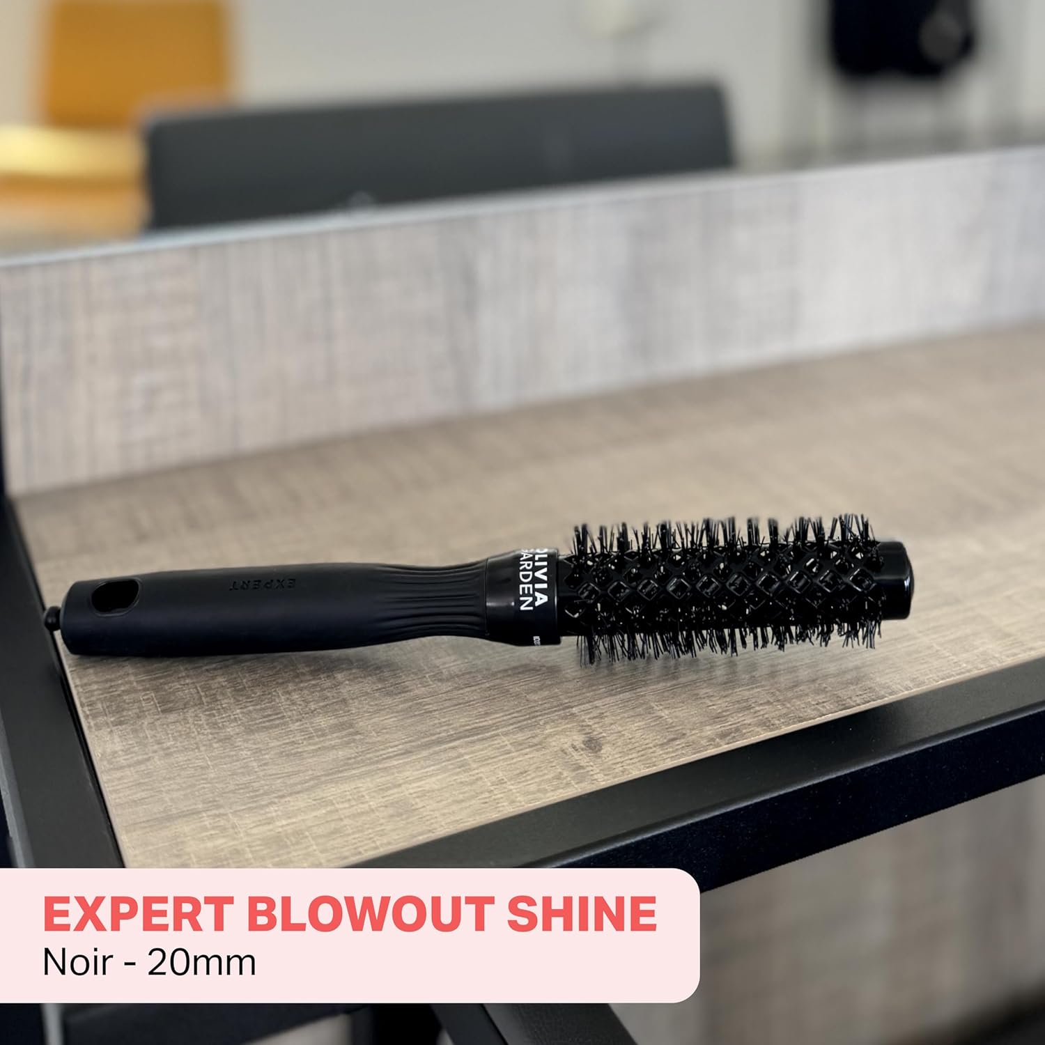 Olivia Garden - Expert Blowout Shine - brosse ronde céramique 33mm - antistatique, effet brillant